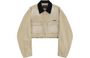 Джинсовая куртка SS24 женская бежевая WE11DONE