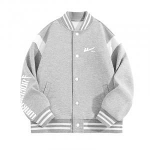 Детская бейсбольная майка Stand Collar Moderate WARRIOR, серый/h silicone huili белый k+h белый logo right sleeve k