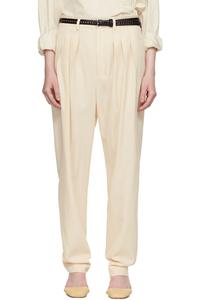 Складчатые классические брюки Lemaire, цвет light powder
