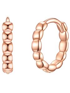 Glanzstücke München Серьги-кольца из стерлингового серебра с покрытием из розового золота