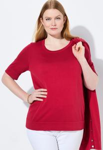 Футболка Ulla Popken Basic T-shirt, Salsa/Red