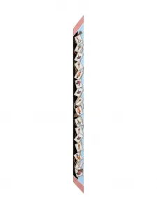 Шарф с графичным принтом Dolce & Gabbana, синий