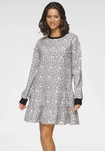 LASCANA спортивное платье, черно-белый