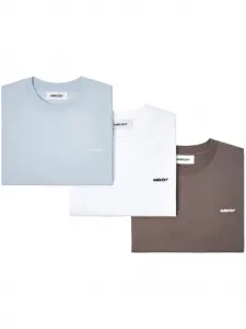 Комплект из трех футболок с вышитым логотипом AMBUSH, синий