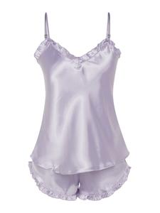 Короткий пижамный комплект Trendyol, Lilac