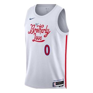 Майка Nike x NBA Philadelphia 76ers Tyrese Maxey Jerseys 'White', белый