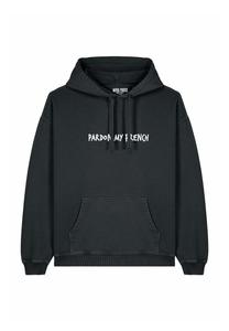 Толстовка PARDON MY FRENCH EMBROIDERY UNISEX - Hoodie Mira Paris, цвет Black Denim