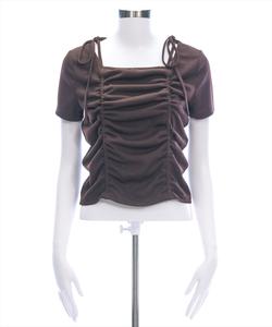 Топ с завязками, выкроенный и сшитый