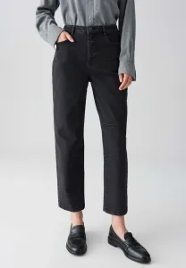 Джинсы средней посадки, укороченные, зауженного кроя. Opus, Dark Coal Grey