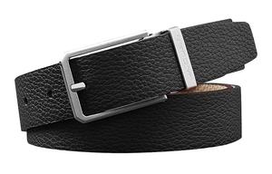 JAGUAR Кожаный мужской ремень черный, Black