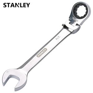 Ключ двойного назначения Stanley, метрическая прецизионная полированная живая головка, 16 мм, быстродействующий ключ с храповым механизмом, открывающийся двойного назначения 91-896-1L-22