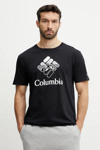 Хлопковая футболка Columbia, черный