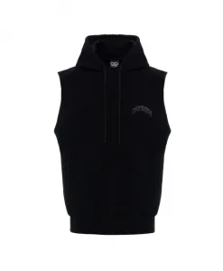 Черная толстовка-жилет из вышитого хлопка. Propaganda, черный