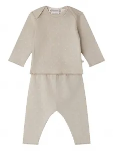 Комплект брюк в рубчик с цветочным принтом Bonpoint, серый