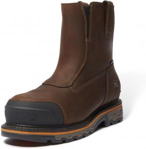 Timberland PRO мужские ботинки True Grit Chelsea с композитным защитным носком, водонепроницаемые, Dark Brown
