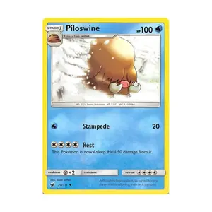 CCG Пилосвайн (U) #20, Pokemon - Sun & Moon - Crimson Invasion - Singles