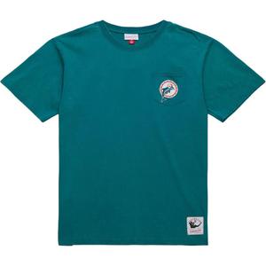 Mitchell Ness Футболка Mitchell & Ness Aqua Miami Dolphins мужская green