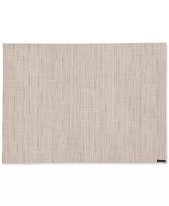 Бамбуковый тканый виниловый коврик для столовых приборов 14 x 19 дюймов Chilewich, бежевый