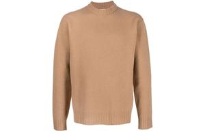 Свитер с длинными рукавами и круглым вырезом JIL SANDER, хаки