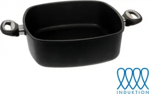 Чугунная сковорода LOTUS, индукционная, квадратная, диаметром 29 см, со стеклянной крышкой Lotus