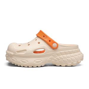 Подростковые, противоударные, износостойкие, дышащие, быстросохнущие, нескользящие детские сабо NEZHACHAOHAI, бежевый/оранжевый