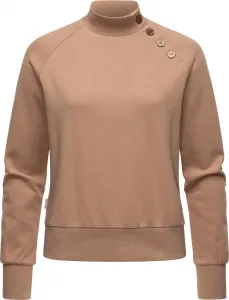 Толстовка Ragwear "Majjorka Solid", женская рубашка с длинными рукавами, ребристыми манжетами и декоративными пуговицами, бежевый