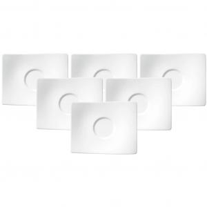 Блюдце Кофейное/чайное блюдце NewWave, набор 6 шт., белое Villeroy & Boch, белый