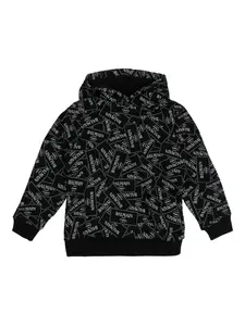 Худи с логотипом Balmain Kids, черный