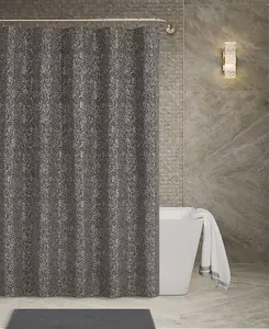 Штора для душа Radiance, 72 x 72 дюйма J Queen New York, graphite