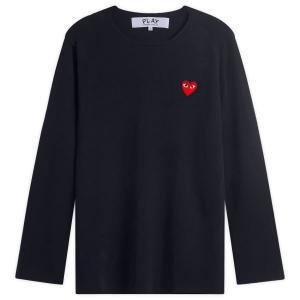 Свитер с красной эмблемой U, вязаный Comme Des Garçons Play, темно-синий