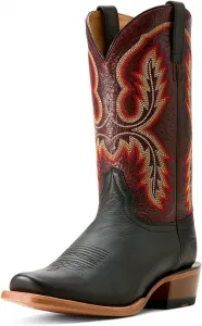Мужские западные сапоги Ariat Hybrid Roughstock с квадратным носком, черный