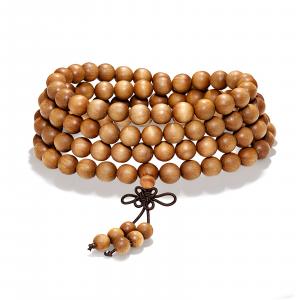 Браслет из эбенового дерева Jodie&Kevin унисекс Jodie＆Kevin, Beads (0.8Cm)[Brown]+Flying Phoenix Box