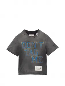 Футболка с графичным принтом Maison Mihara Yasuhiro, серый