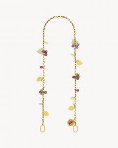 Цепочка с подвесками-лимонами из смолы SAINT LAURENT, фиолетовый