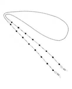 Серебристо-Черный держатель для очков 2028, black