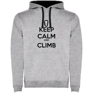 Худи Kruskis Keep Calm And Climb Two-Colour, серый