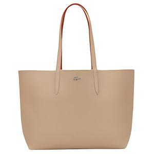 LACOSTE ПВХ хозяйственная сумка, Khaki & Orange