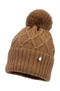 Детская шерстяная шапка СИЛКА. Jamiks, коричневый