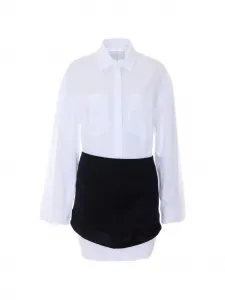 Многослойное платье-рубашка DONDUP, белый