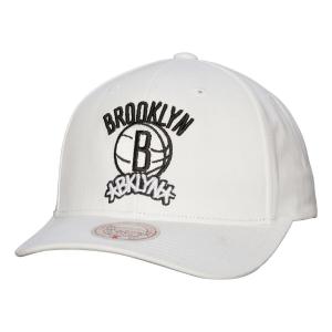 Мужская белая кепка Mitchell & Ness Brooklyn Nets Hardwood Classics All In Retro Snapback