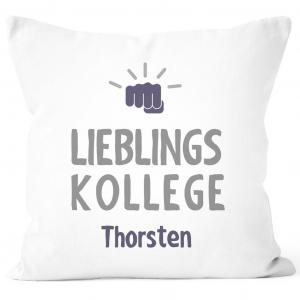 Наволочка любимый коллега с именем Наволочка персонализированные подарки Декоративная подушка SpecialMe белая униразмер, белый