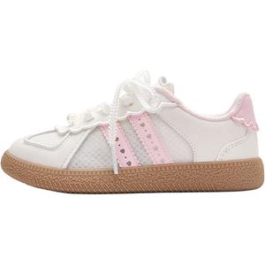 Детские скейтборд-кроссовки с противоскользящей амортизацией и износостойкой подошвой для детей 3-7 лет BALABALA, белый красный tone 00316