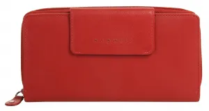 Кошелек bugatti "VERTICE", натуральная кожа, красный