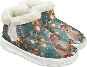 Женские зимние ботинки JoyLamoria с животным принтом, для прогулок, модные сандалии на платформе для улицы, Capybara Print