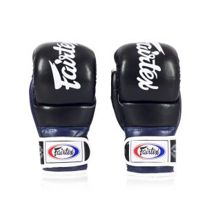 Перчатки Fairtex Super Sparring Grappling Gloves, черный/синий