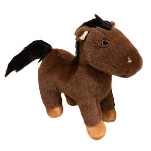 Коллекционная плюшевая кукла милый реалистичный пони высота 25см/30см MLING, Simulated Pony-Coffee