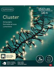 Lumineo Гирлянда из 1512 светодиодов, 14 м, черный кабель, теплый белый свет