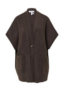 Вязаный кардиган COMMA, темно-коричневый