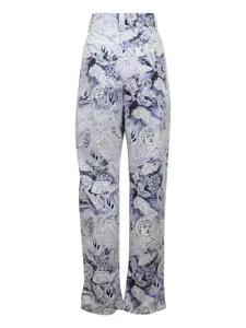 Брюки с геометричным принтом Baum Und Pferdgarten, фиолетовый