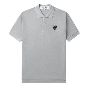 Поло унисекс серое CDG Play, серый